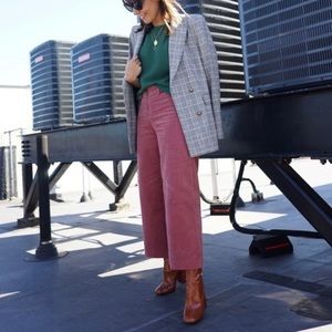 Zara corduroy wide-leg trousers